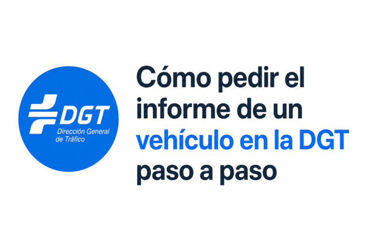 Cómo pedir el informe de un vehículo en la DGT paso a paso