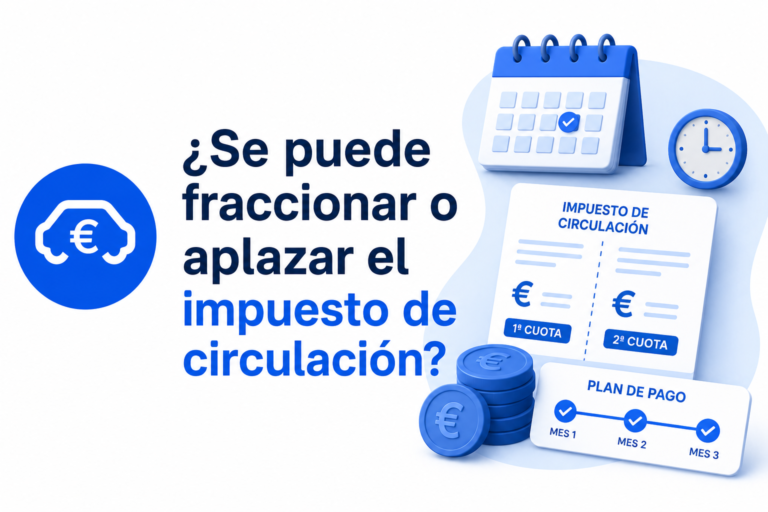 ¿Se puede fraccionar o aplazar el impuesto de circulación?
