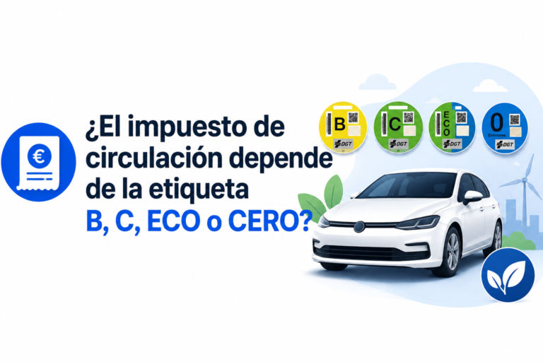 El impuesto de circulación depende de la etiqueta B, C, ECO o CERO