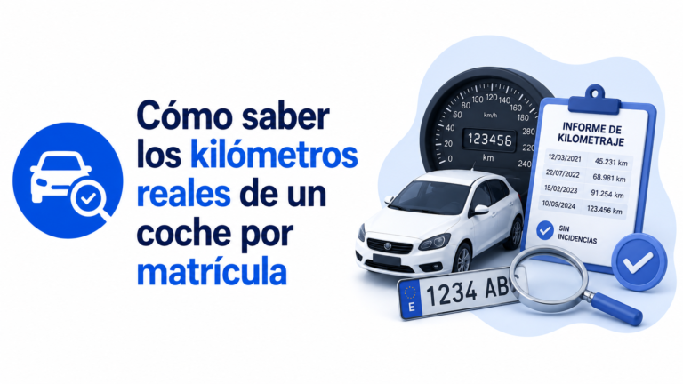 Cómo saber los kilómetros reales de un coche por matrícula