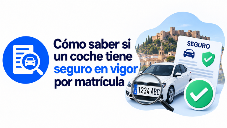 Cómo saber si un coche tiene seguro en vigor por matrícula
