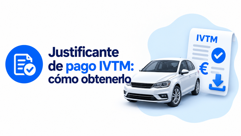 Justificante de pago IVTM: cómo obtenerlo