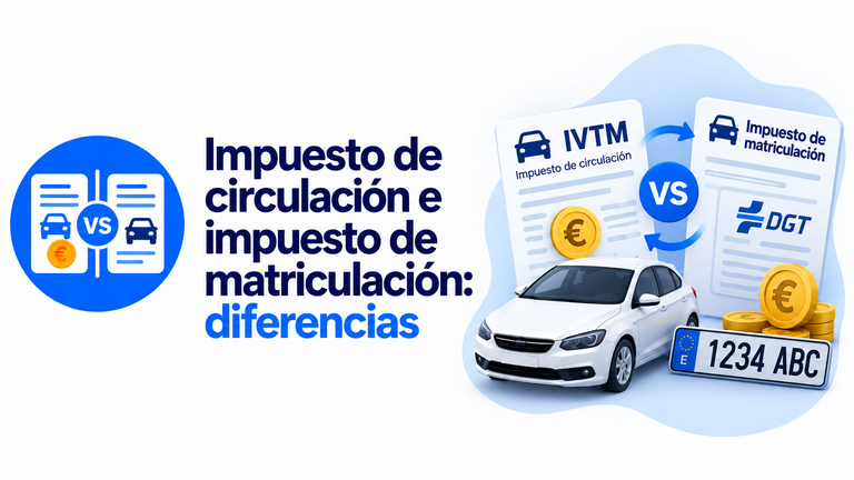 Impuesto de circulación e impuesto de matriculación: diferencias